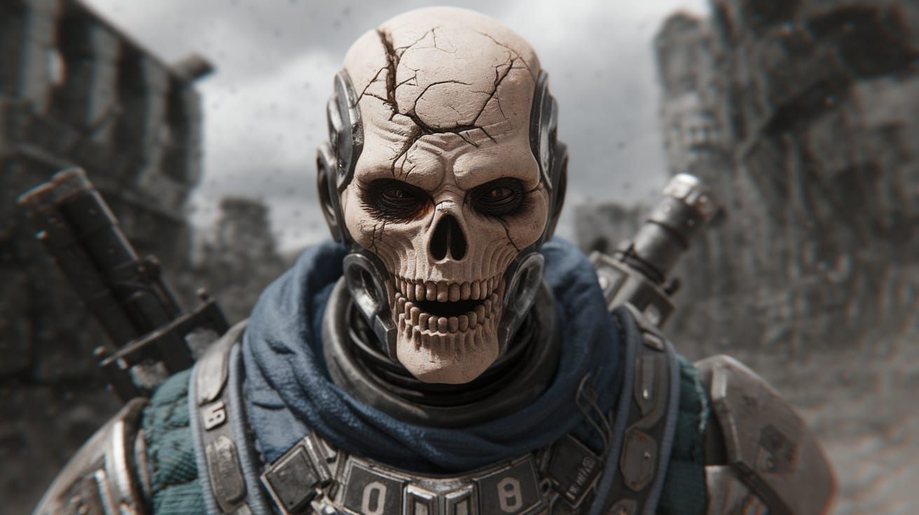 Futuristic T'lan Imass Cyborg Revenant in Hyper Realistic CG...