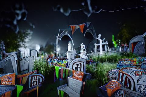 Haunted Graveyard Carnival in Unreal Engine