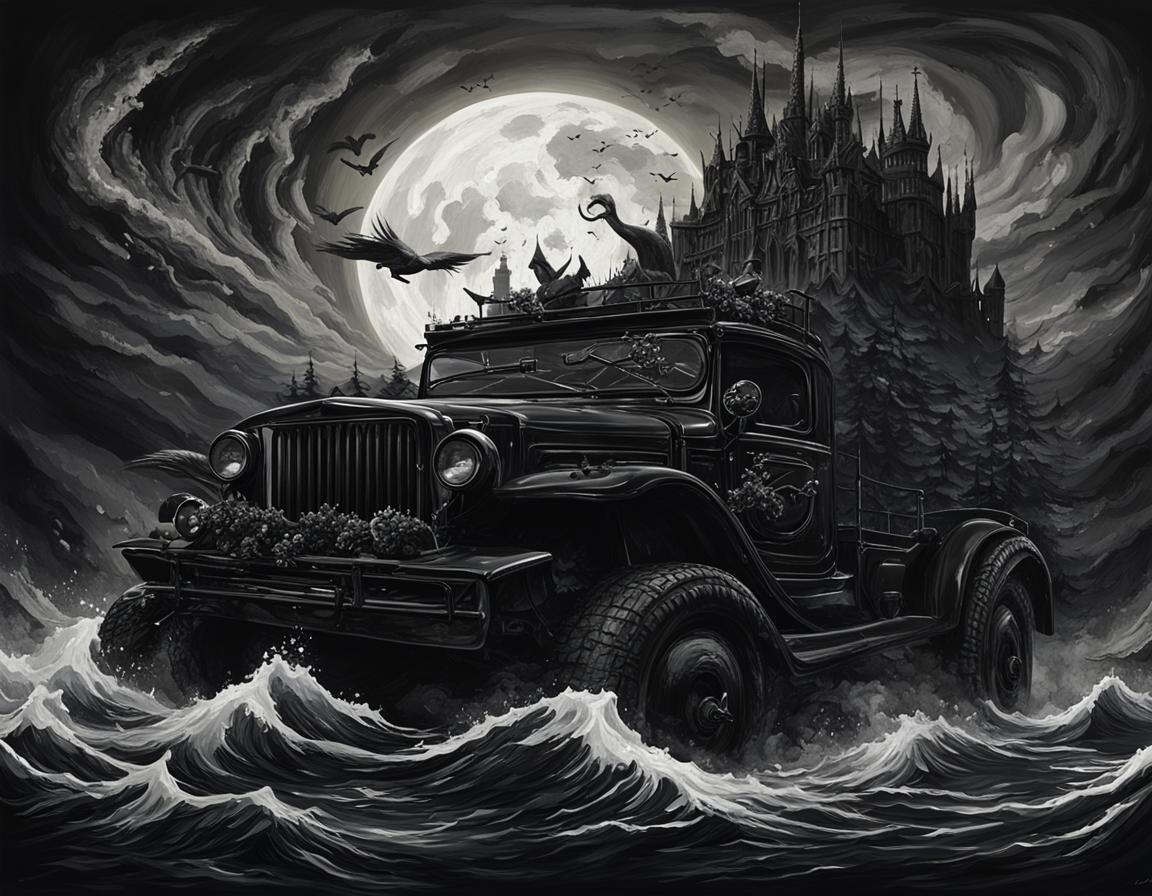 Abstract Essence of Darkness: A Black Creation