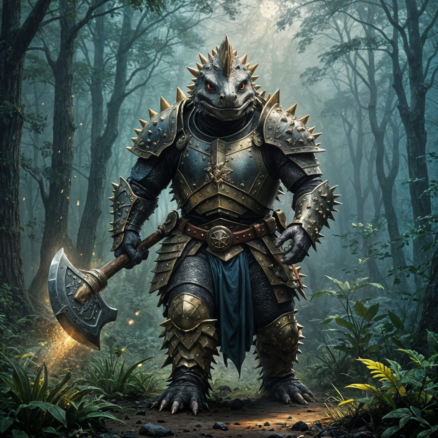 Ankylosaurus knight.