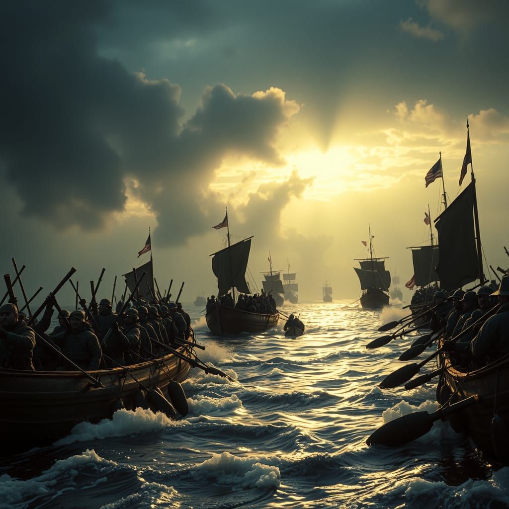 Golden Dawn on the Delaware River