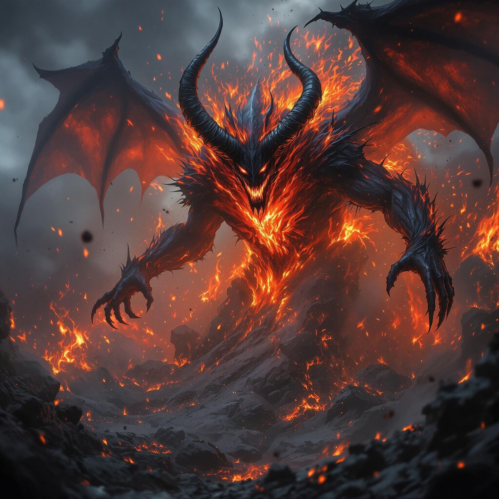 Cyberpunk Demon Erupts from Hell in Vivid, Photo-Realistic C...