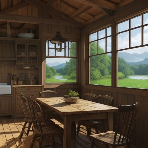 Realistic 3D Sunset Forest Emerges From Open Book