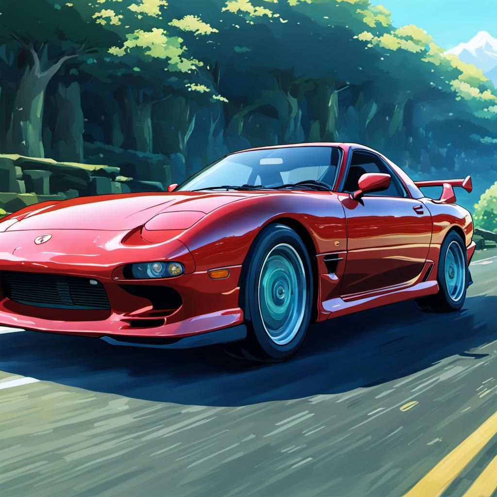 red mazda rx-7