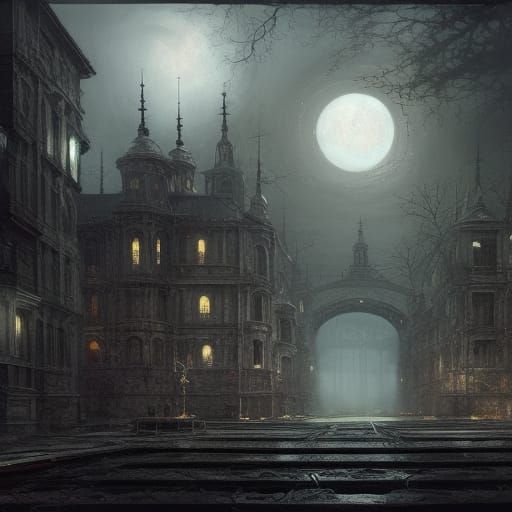 Moon at midnight