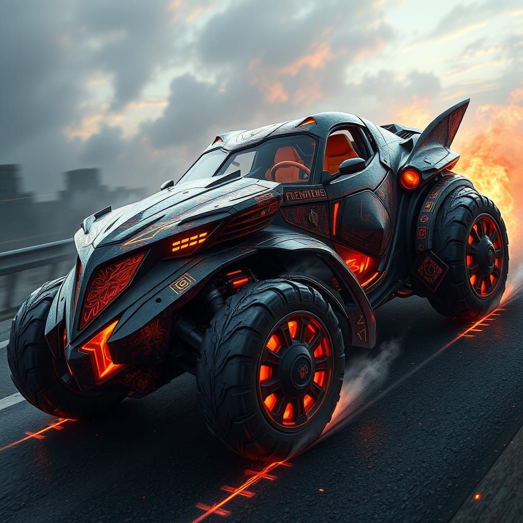 Vortex Fang: Obsidian Armored Vehicle of Legend