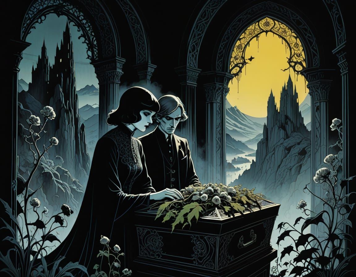 Surreal Gothic Portraits of Haunted Spirits in Rugged Mounta...