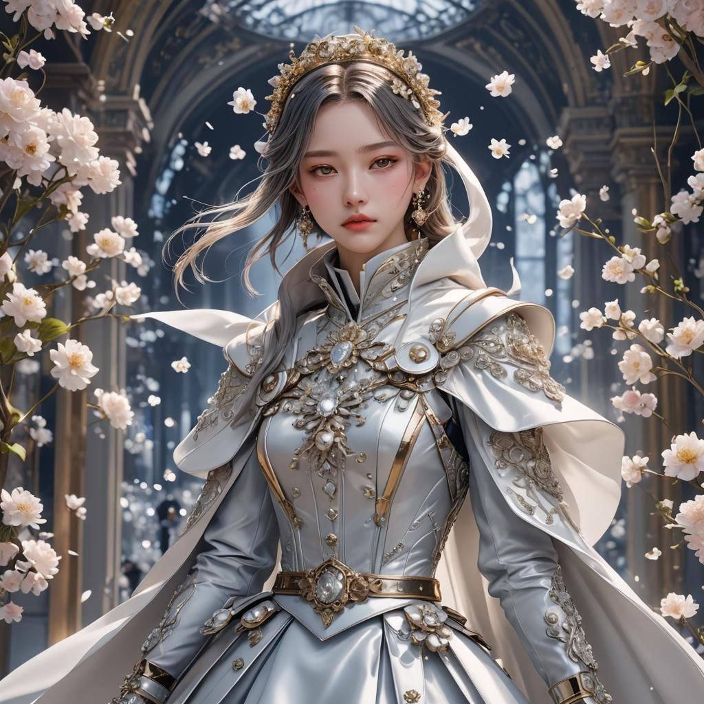 Detailed 3D Anime Art Inspired by WLOP