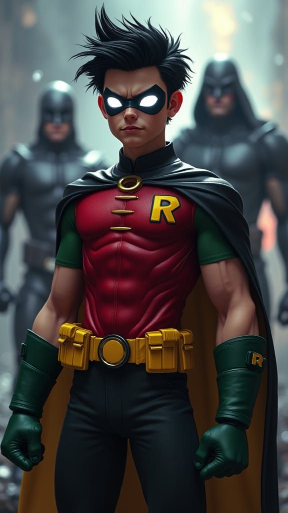 Hyperrealistic Robin: Cinematic Heroism Realized