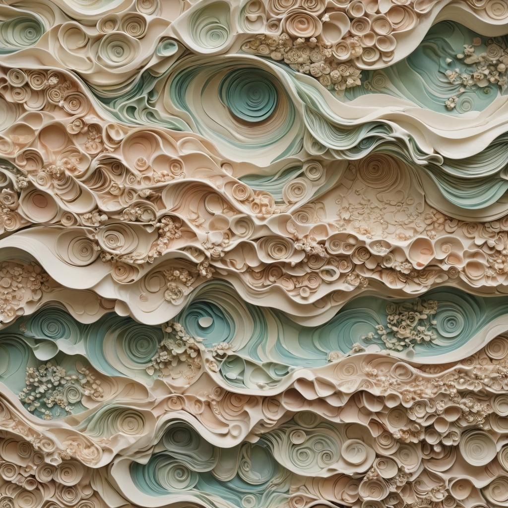 Harmonious Polymer Clay Art: Nature and Architecture