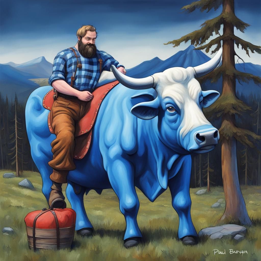 Paul Bunyan and Babe the Blue Ox in Dreamscape