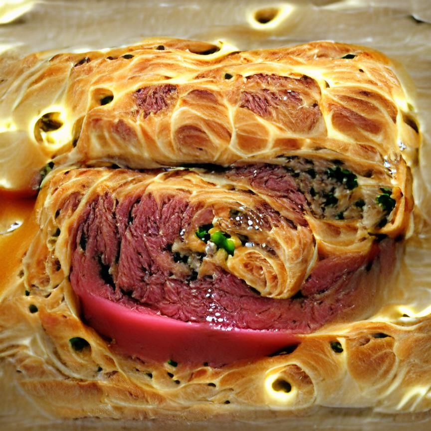 Delicious Beef Wellington Ready to Serve