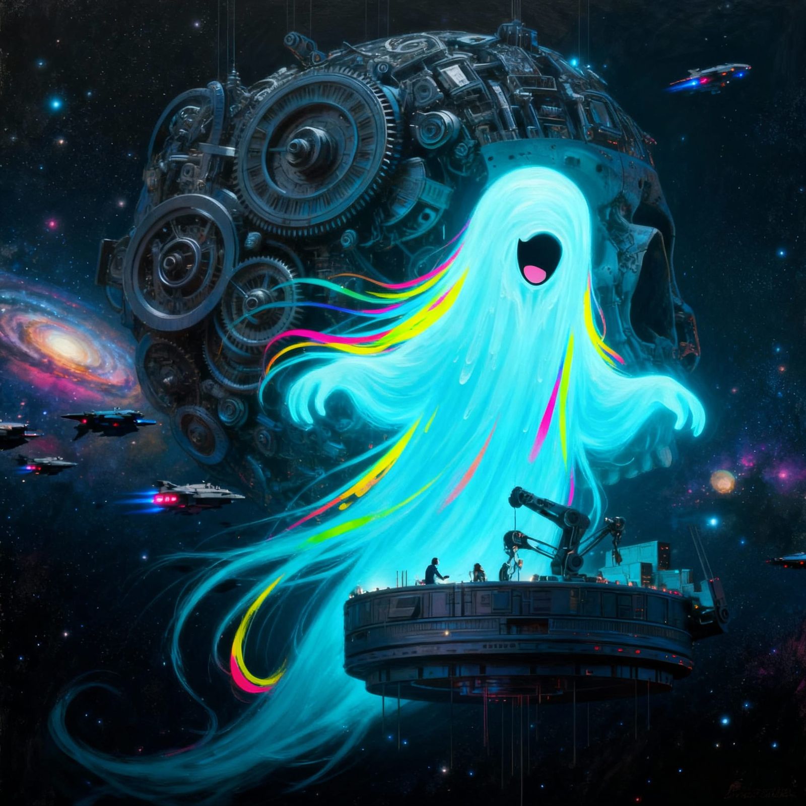 Joyful Damnation: A Surreal AI Art Creation