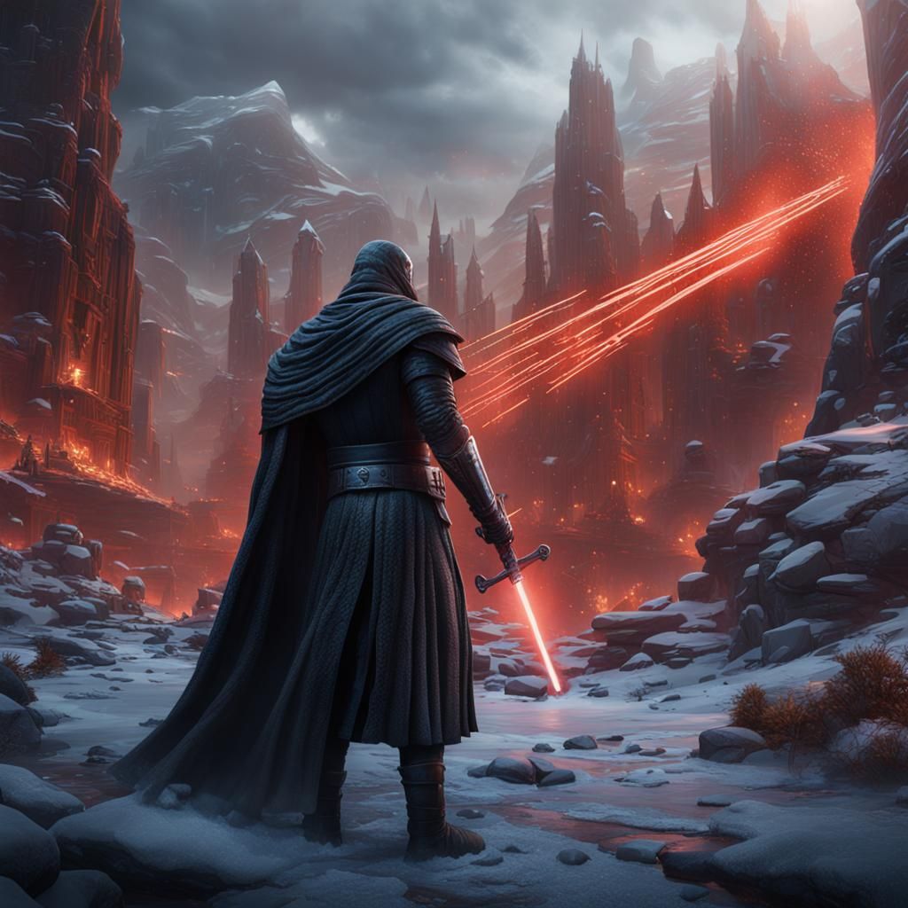 Detailed Matte Painting of Kylo Sven in 8k