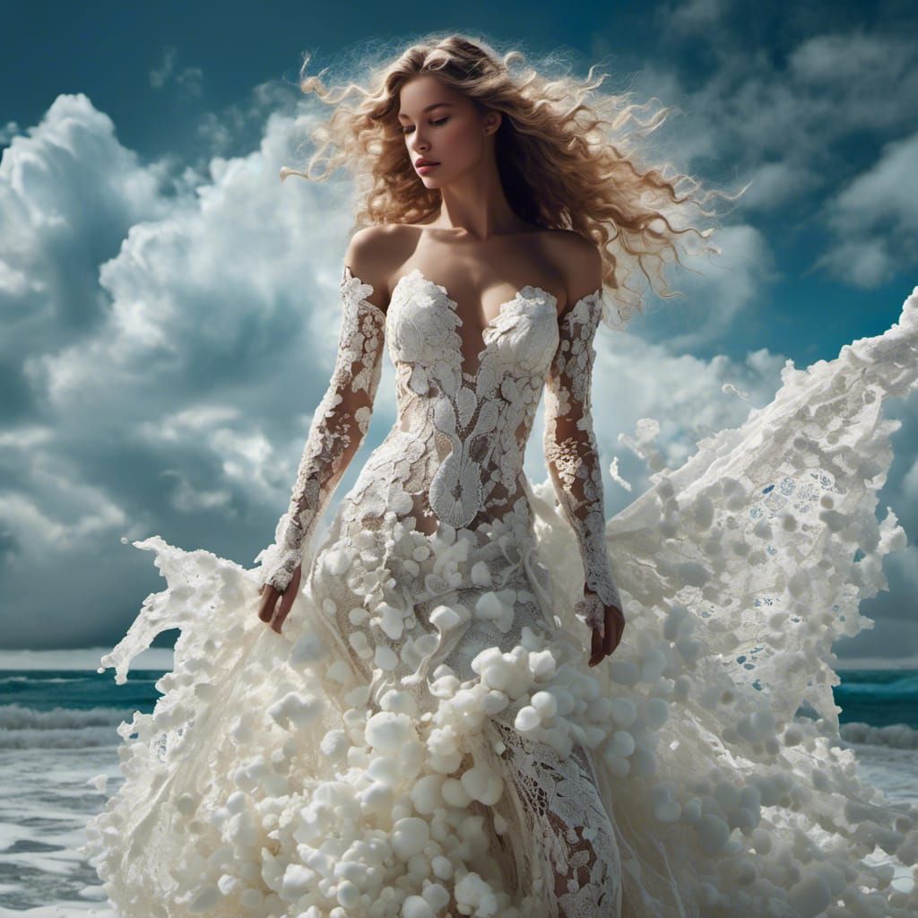 Milk Lace Nymph Emerges from Milk Ocean