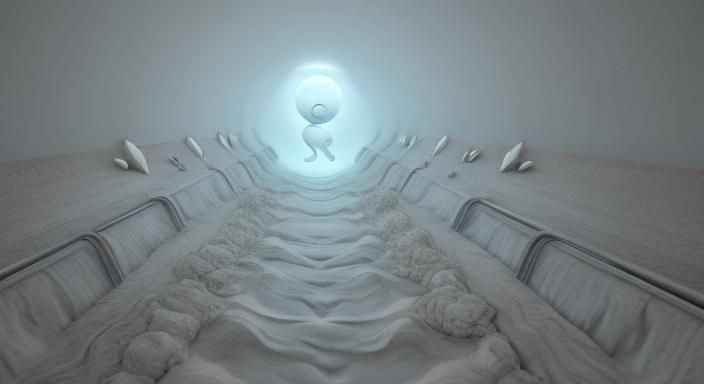 Liminal Bit Art: Two Identical Upright Fetuses