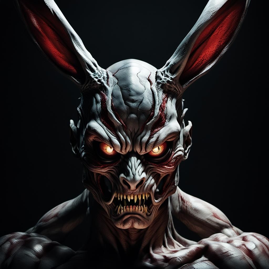 Distorted Horror Rabbit Mask