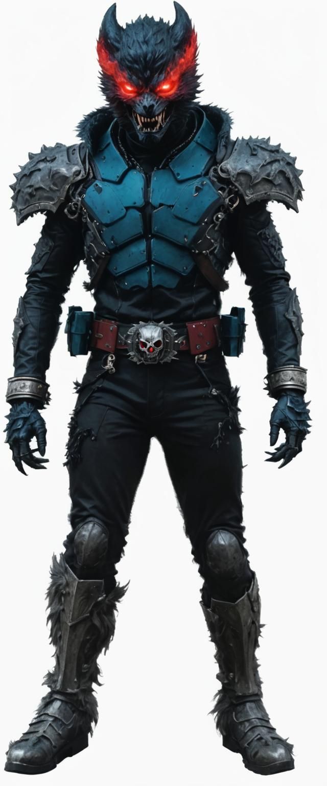Vampiric Werewolf Kamen Rider Kaijin Form