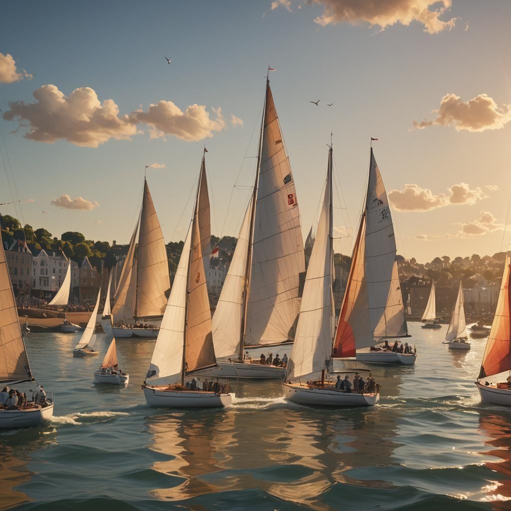 Sailboats Race at Broadstairs Regatta: Concept Art