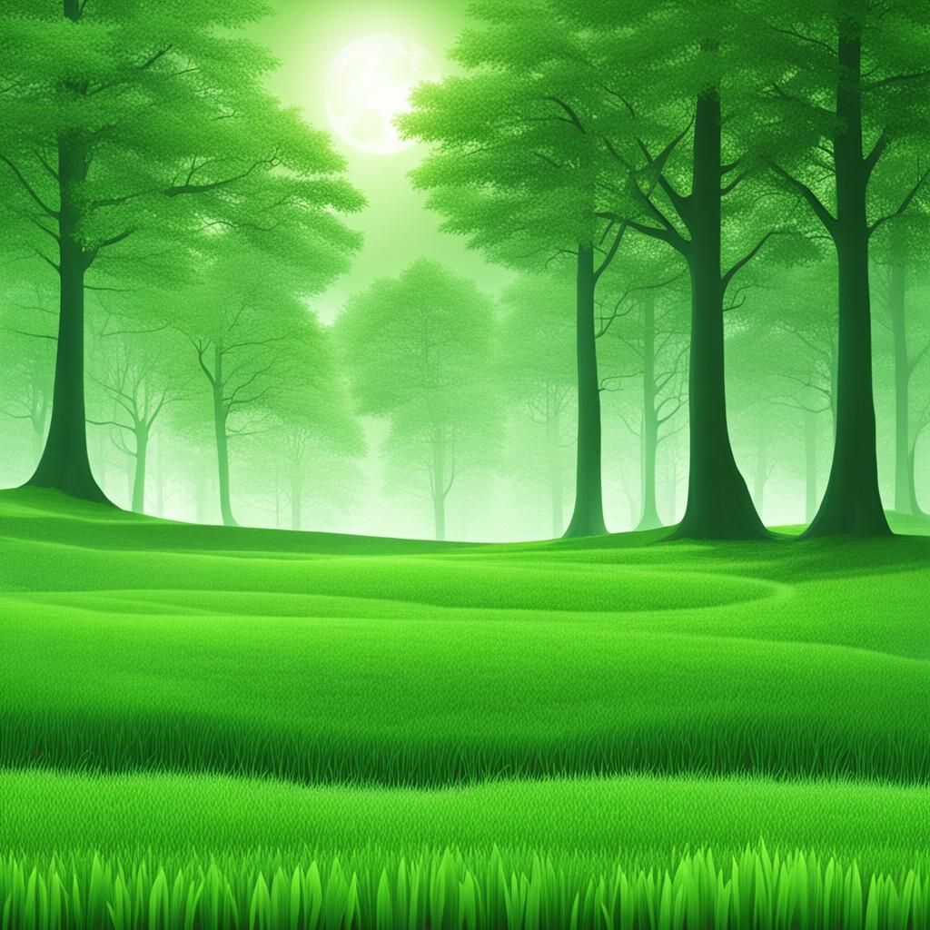 Lush Green Grass Landscape