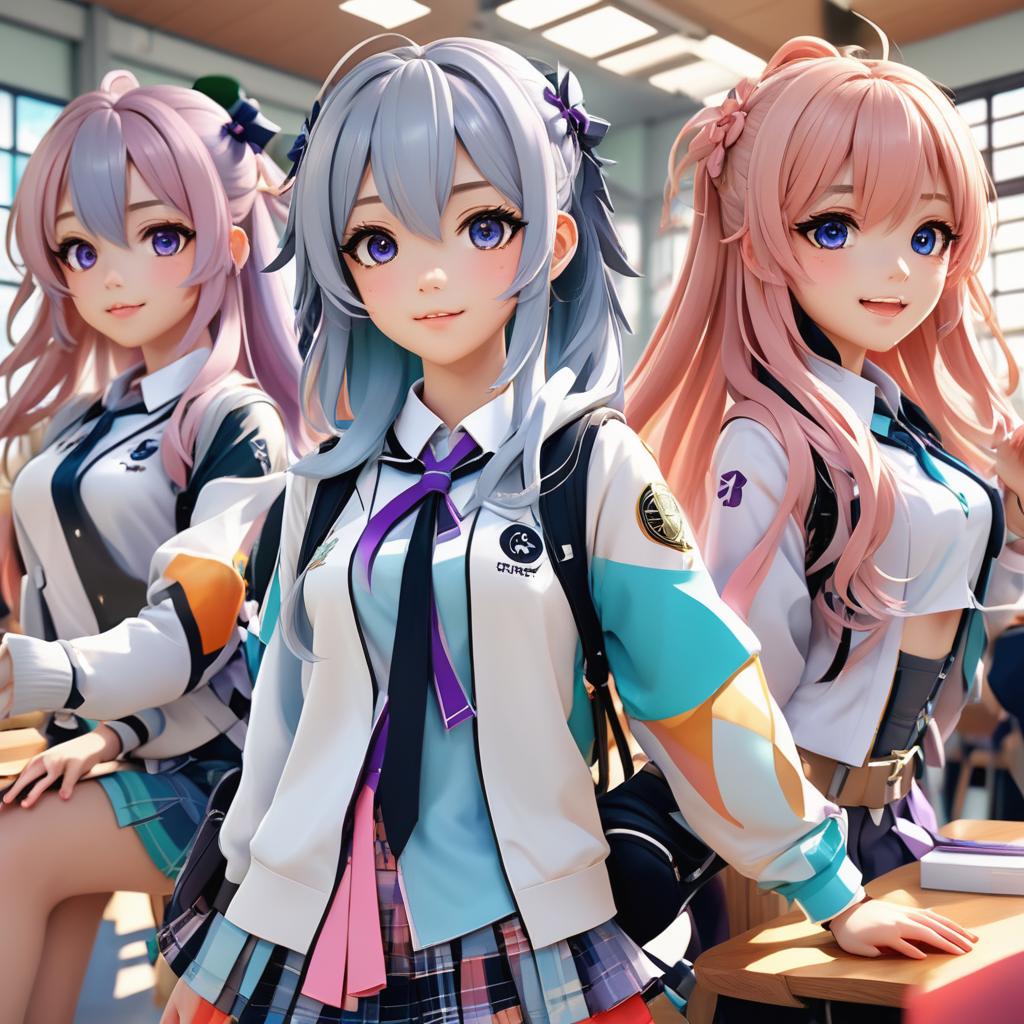 Girls Bravo in Vibrant 3D Anime Style