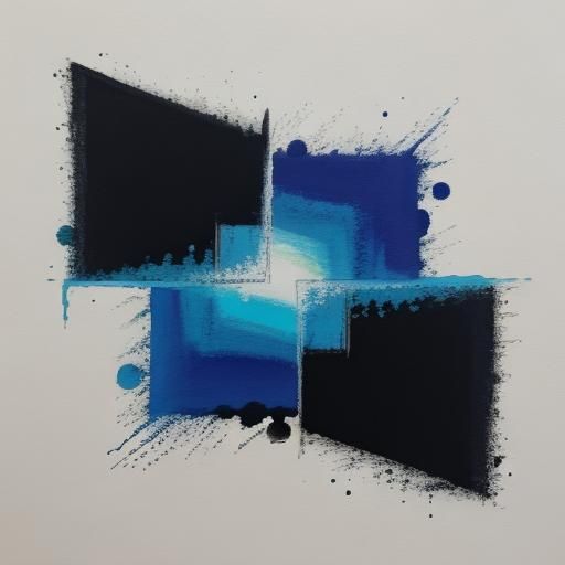 Abstract Gouache: Light and Shadow Relationship