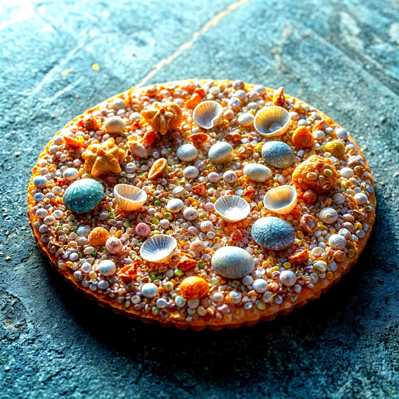 Seashell Pizza: Maximalist Food Art