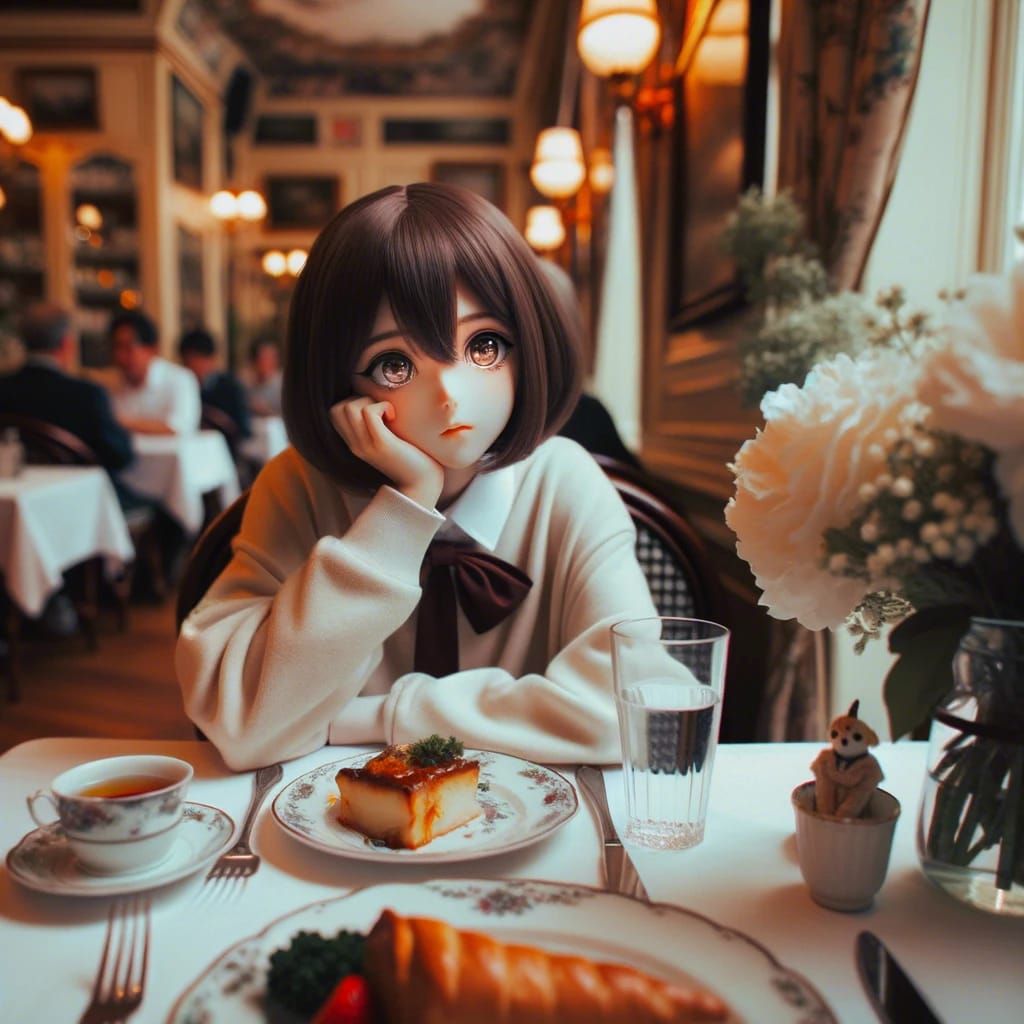 Cozy Cafe Scene Generated by AI