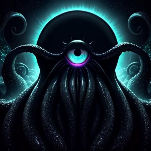 Epic Eldritch Horror Tentacle Vortex in Film Aesthetic