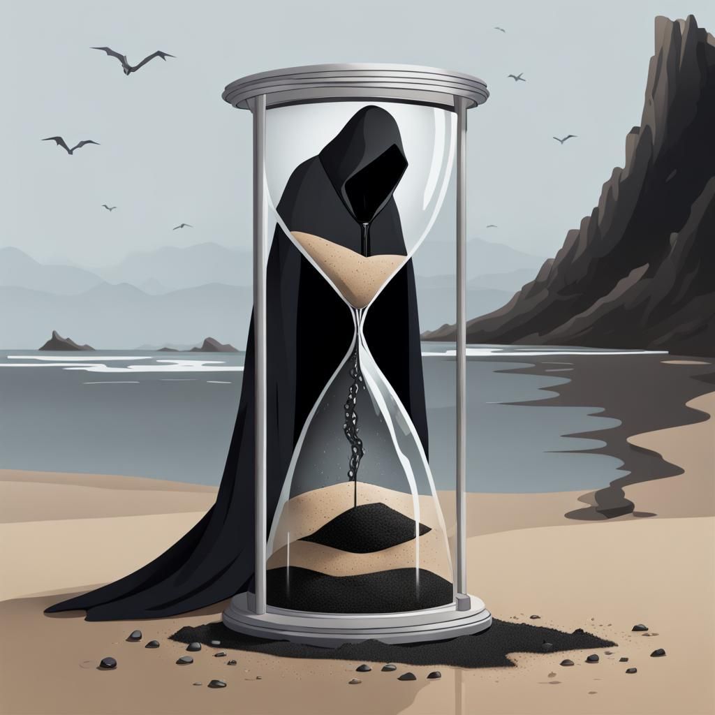 Hourglass of Time: Broken Sands and Despair