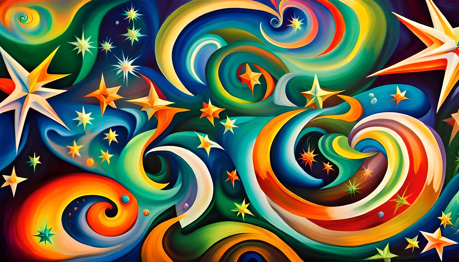 Iridescent Stars in Electromagnetic Plasma Maelstrom