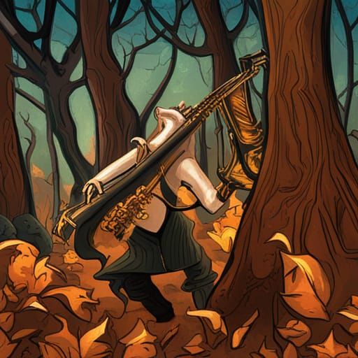 Saxophone in Wolf's Fangs, Sinister Oak Branches