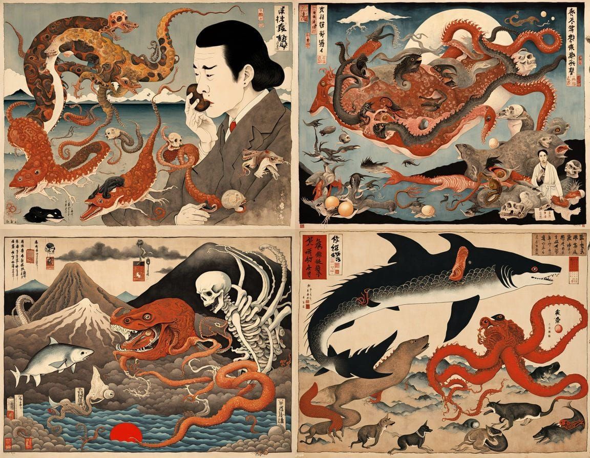 Surreal Japanese Artistic Hybrid