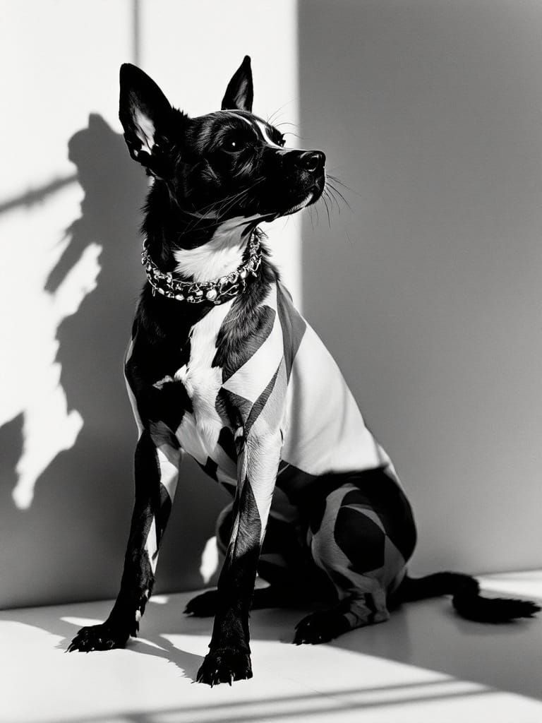 Monochromatic Figure Study in Dramatic Shadows