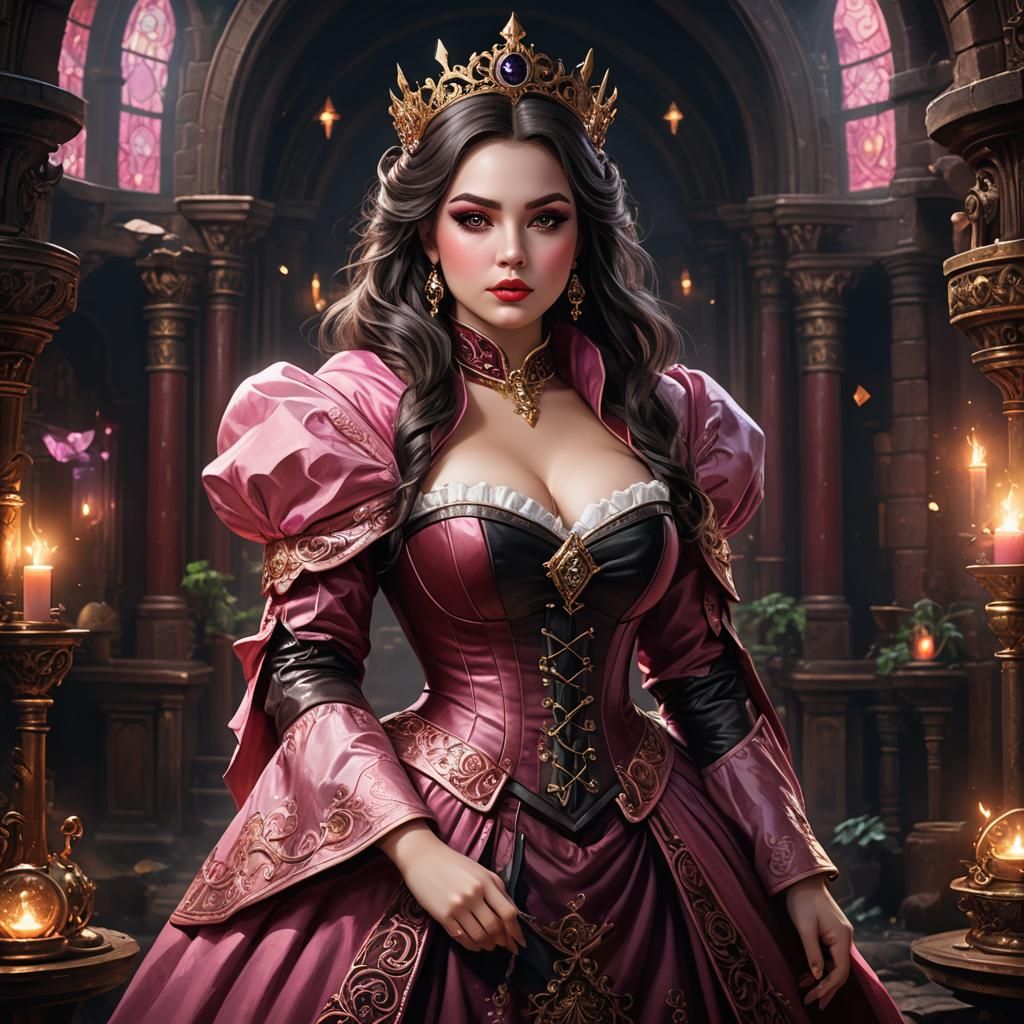 Young Magician Portrait in Ink and Colored Pencils