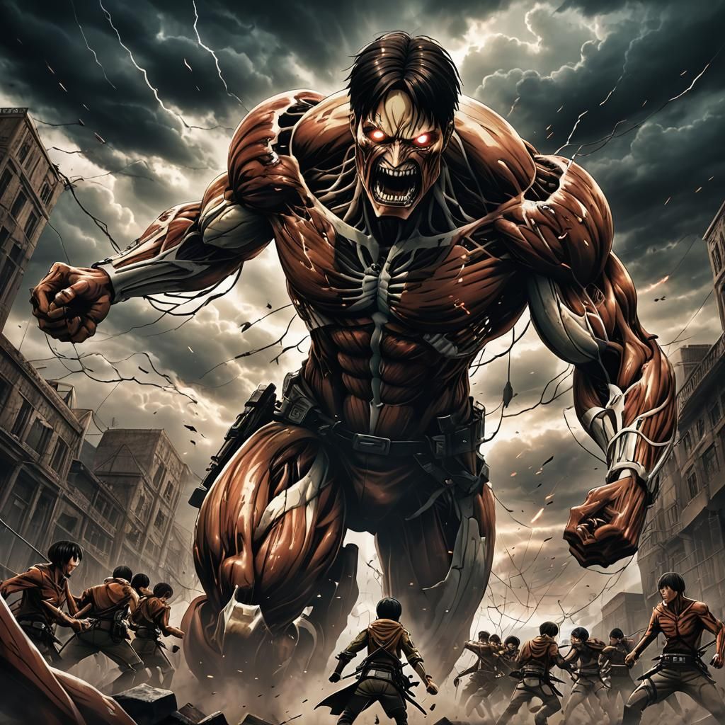 Attack on Titan: Titans Clash in 3D Render