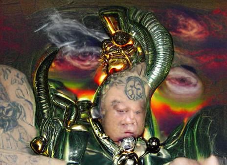 Surreal Grotesque Face in Dye-Transfer Style