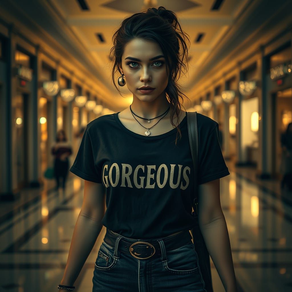 Goddess in the Shadows, Medieval Fantasy Portrait