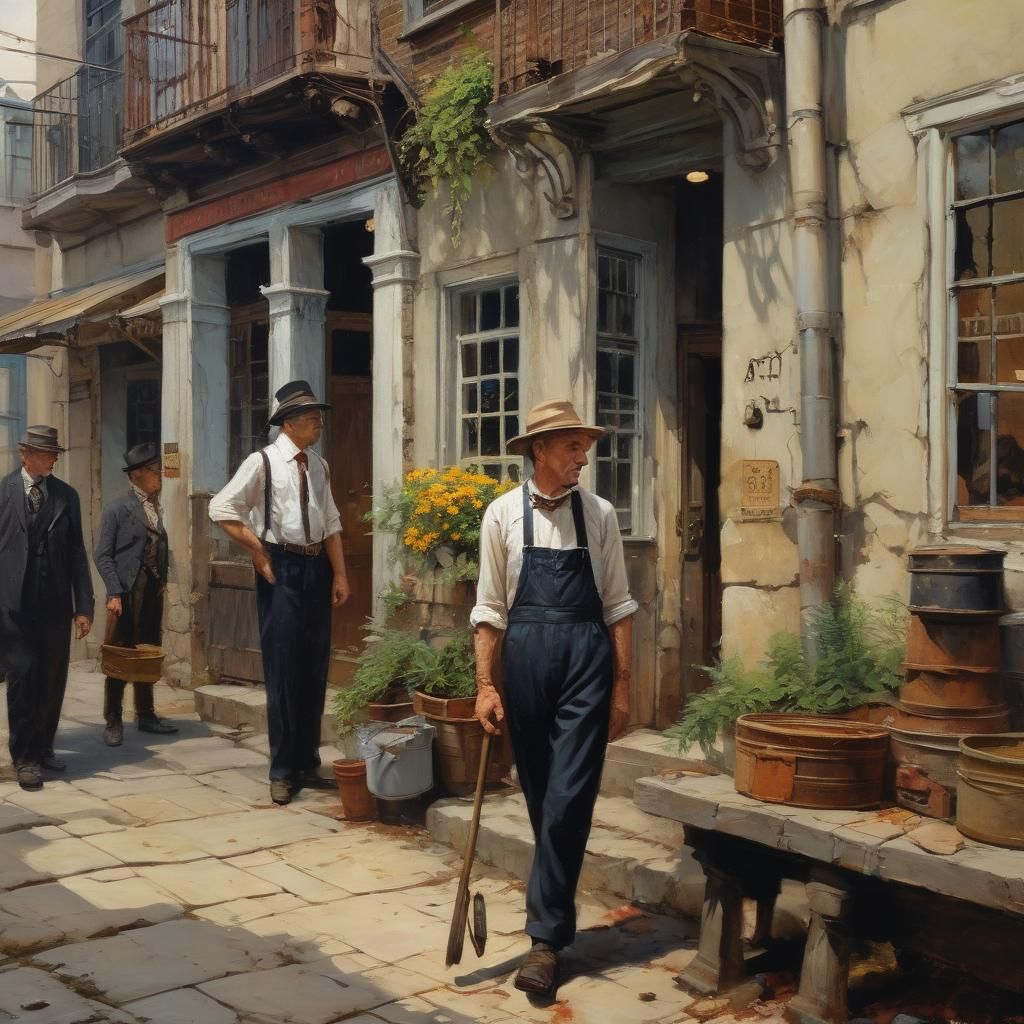 Oil Painting in the Style of James Gurney