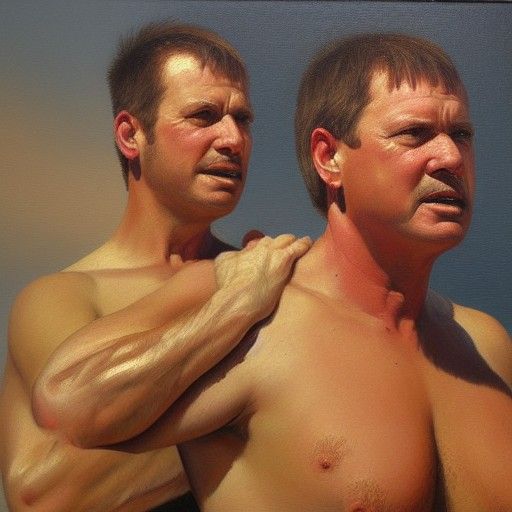 Realistic Oil Painting of Penises by James Gurney