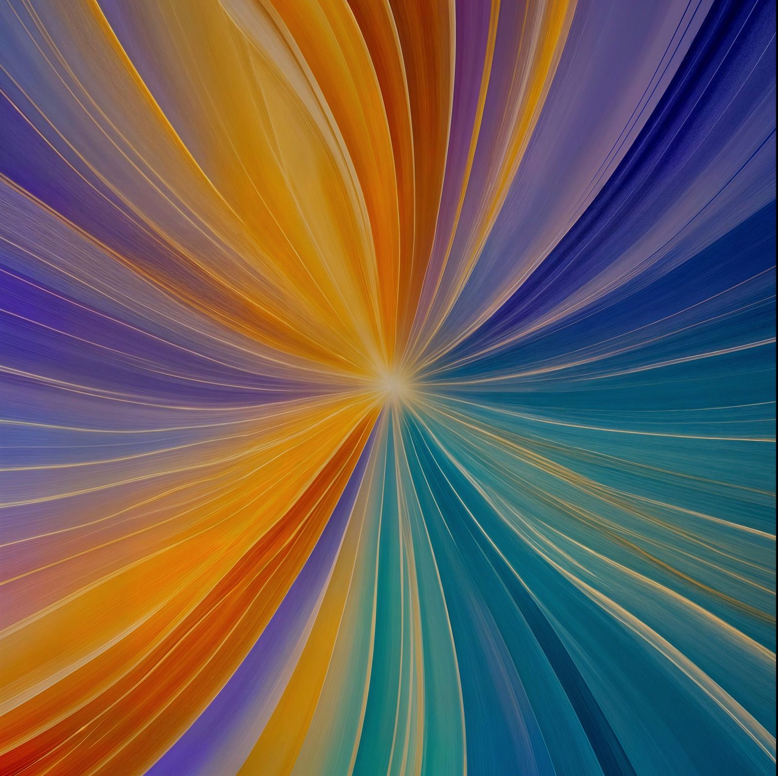 Inner Peace Abstract: Golden Light Expanding in Pastel Hues