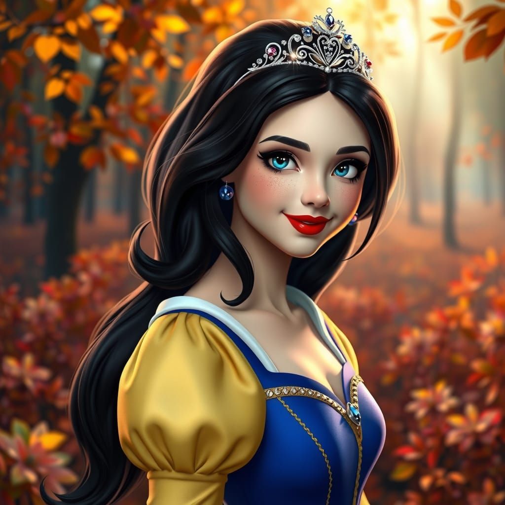 Snow White in Autumn Wonderland