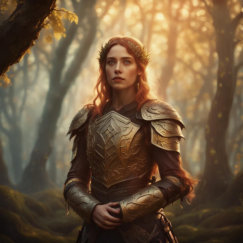 Druid in Misty Forest, Cinematic Film Still