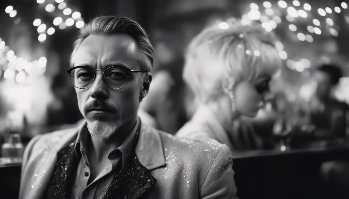 Nebula Man Portrait with Soft Focus and Bokeh