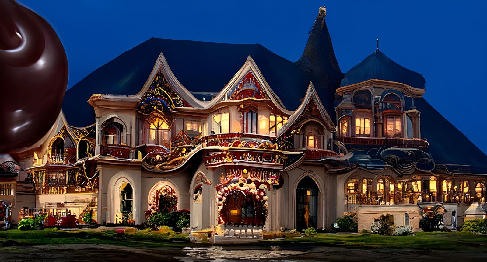 Candy Mansion: Hyperdetailed Chocolate Architecture