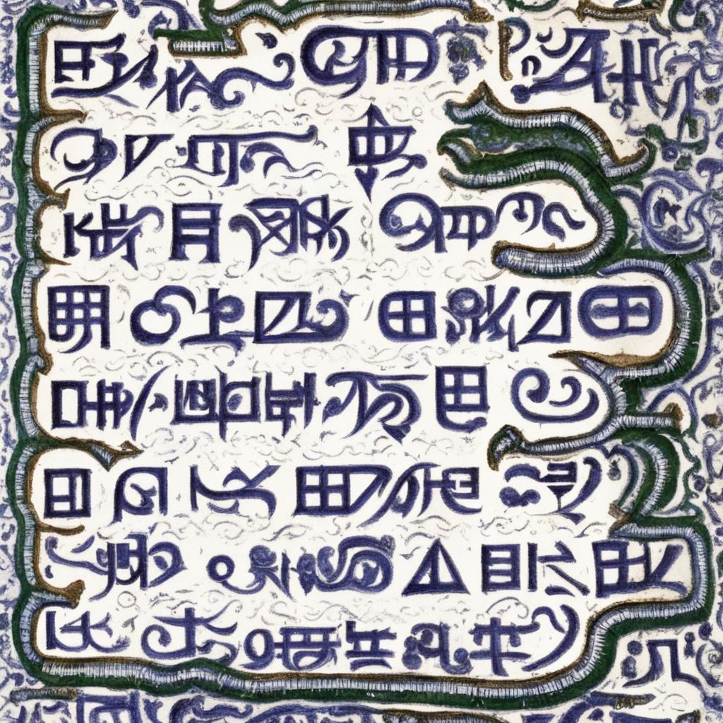 Mysterious Papyrus Scroll with Undeciphered Ancient Alphabet