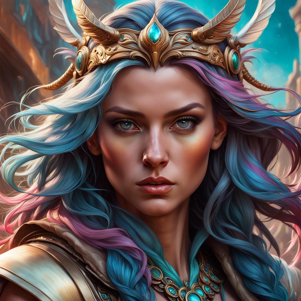 Dream Realm Creature Portrait in Detailed Fantasy Art