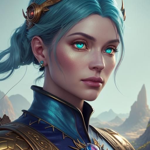 Gemstone Eyes in Whimsical Candyland: Fantasy Art