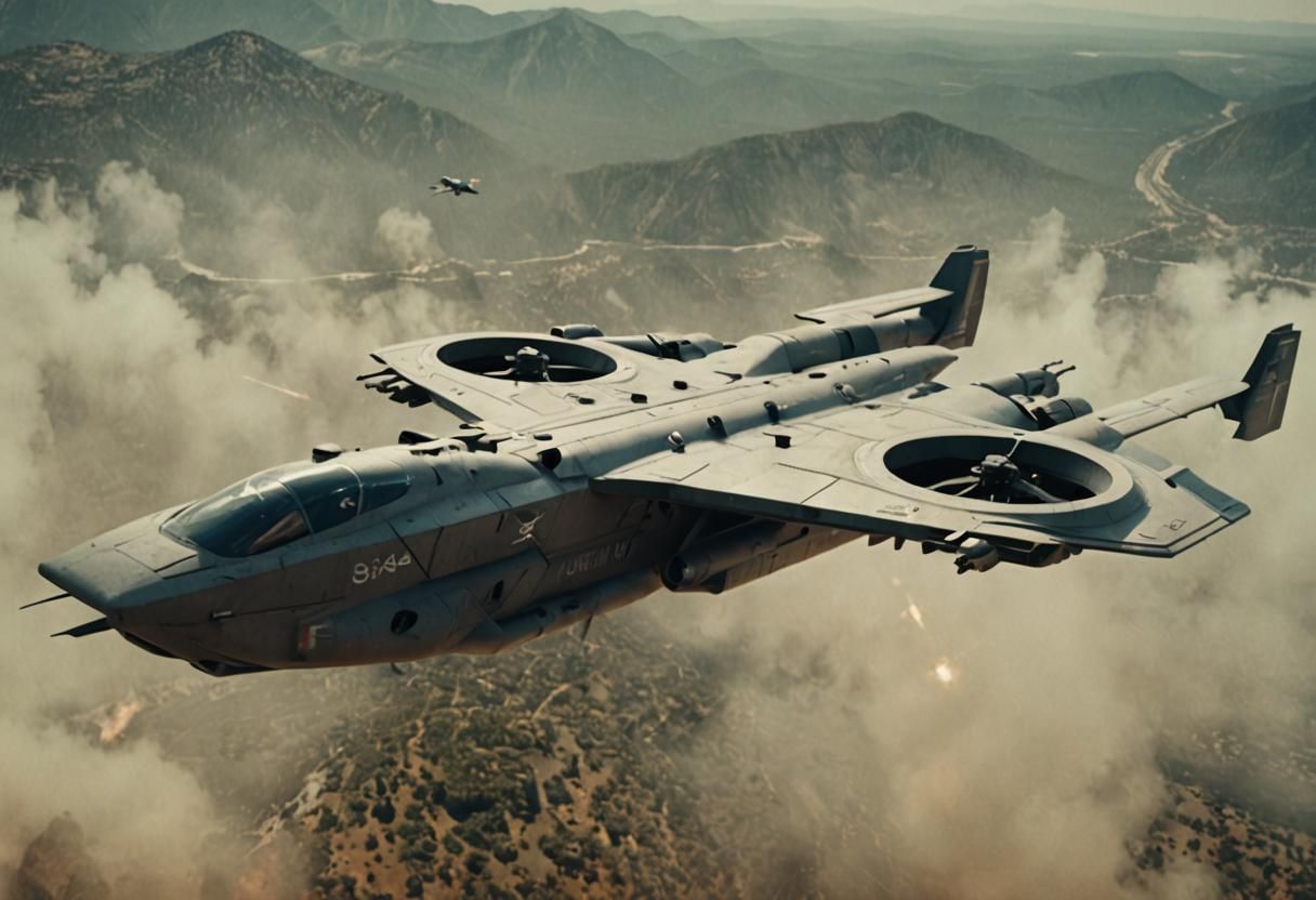 Air Force VTOL Drone Carrier: Cinematic Concept Art