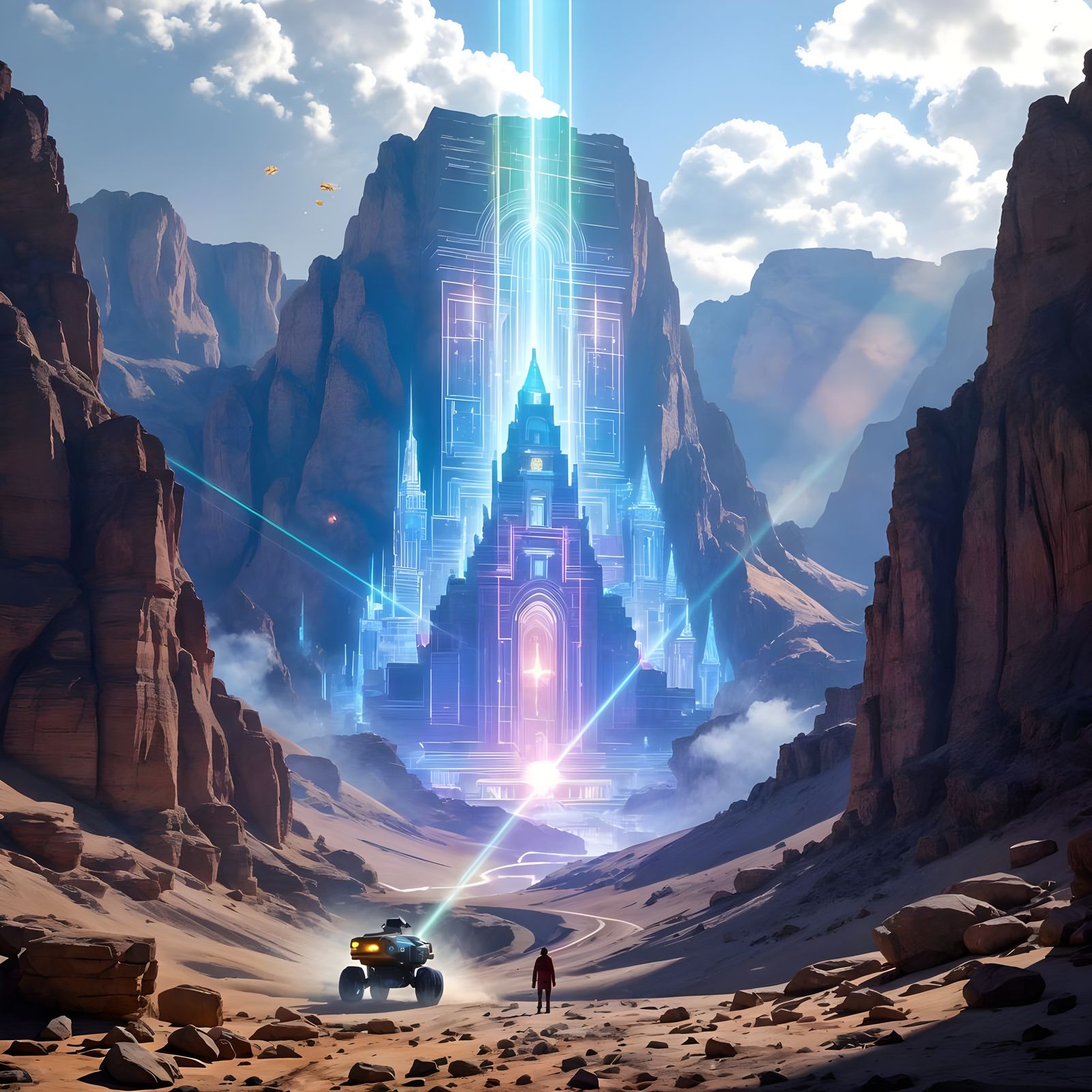 Archaeology Drones Reveal Holographic Palace in Canyon